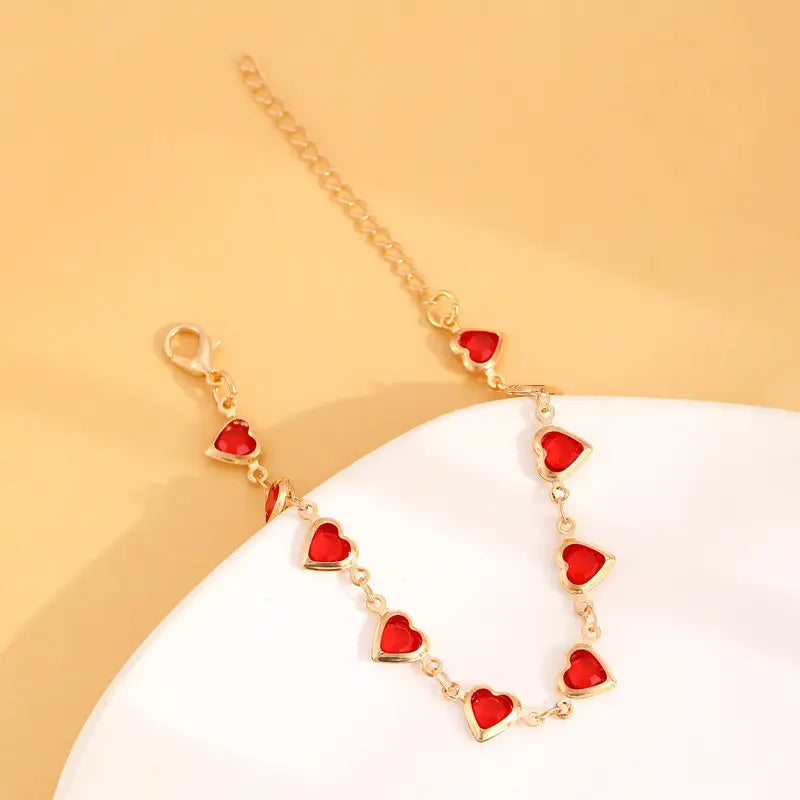 Bransoletka z granatem Ophelyra | Złoto 4