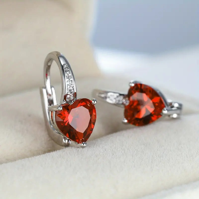 Kolczyki Lunara Emberelle | Białe złoto 0