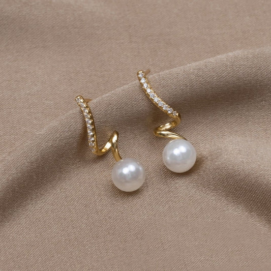 Kolczyki Tam Pearl Wave